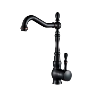 Torneira de Bancada Cozinha Vintage Preta