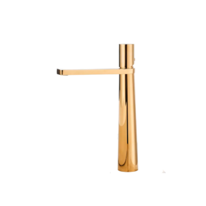Torneira de Bancada Banheiro Cuba Alta Dourado
