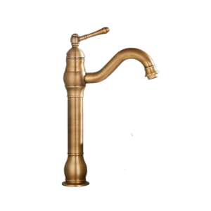 Torneira de Bancada Vintage Cuba Alta Dourado