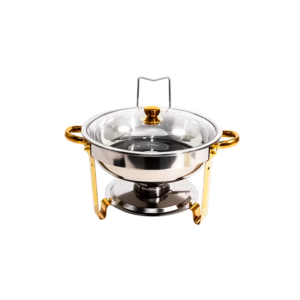 Réchaud Redondo de Aço Inoxidável Fogão Buffet 4.7L