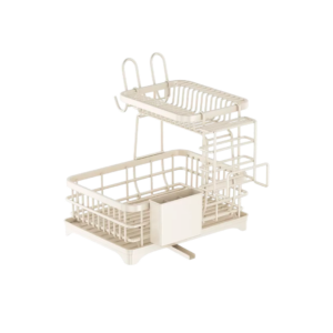 Escorredor De Louca Cozinha Copo Duplo Branco