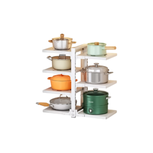 Organizador Rack Suporte Panela Ajustável Branco