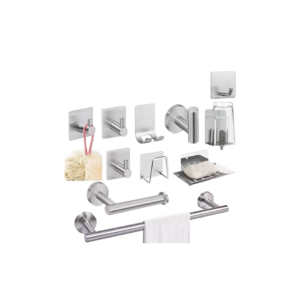 Kit Acessório Banheiro Cabide 15 Peças