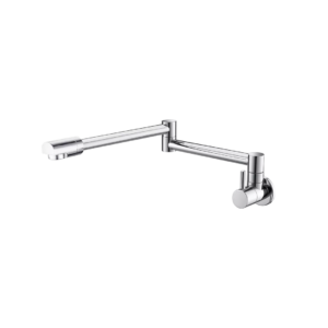 Torneira de Parede Articulável Grande Prata